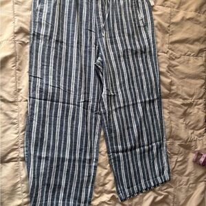 Striped Linen Pants